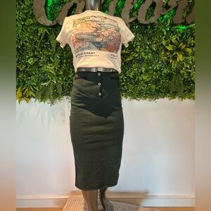 NWT Jean Paul Gaultier Pencil Corset Skirt Sz Small